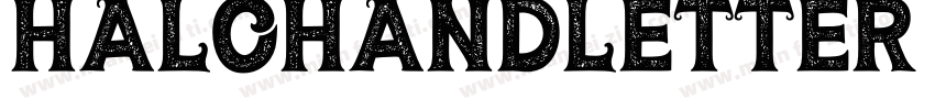 HaloHandletter Regular字体转换